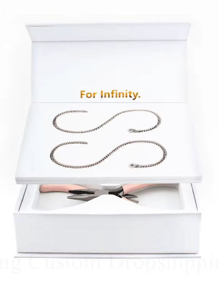 2026 New Permanent Eternal Bracelet Couple Jewelry Do It Yourself Fashion Bracelet Kit Valentine'S Gift for Lover.